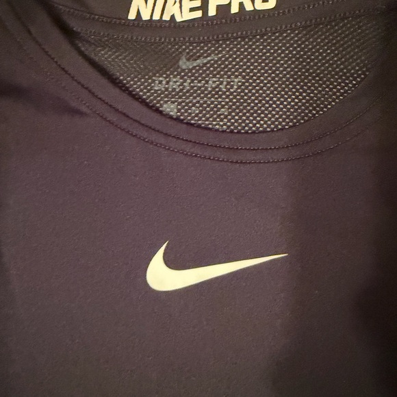 NWT Men's XL Nike Pro Black Dri-Fit Compression Long Sleeve Shirt (L) - Picture 5 of 6
